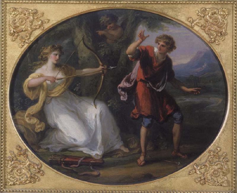 Angelica Kauffmann Nymphe und Jungling oil painting picture